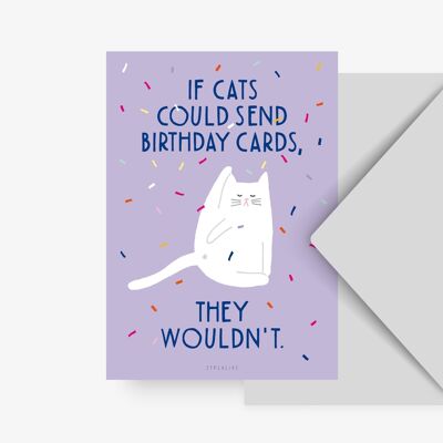 Cartolina / Compleanno Gatto n. 1