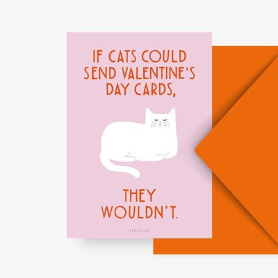 Postkarte / Valentine Cat No. 2