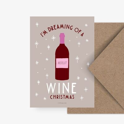 Postkarte / Wine Christmas