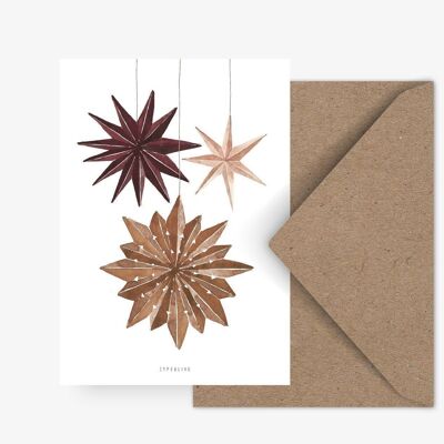 Postal / Estrellas de papel