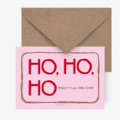 Postkarte / Ho Ho Ho-pefully