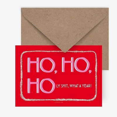 Postkarte / Ho Ho Ho-ly Shit