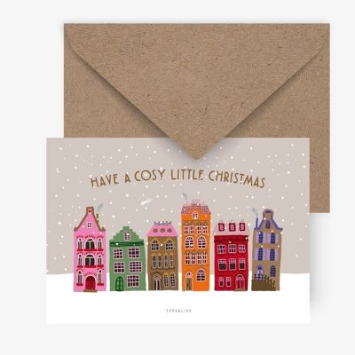 Carte postale / Maisons de Noël