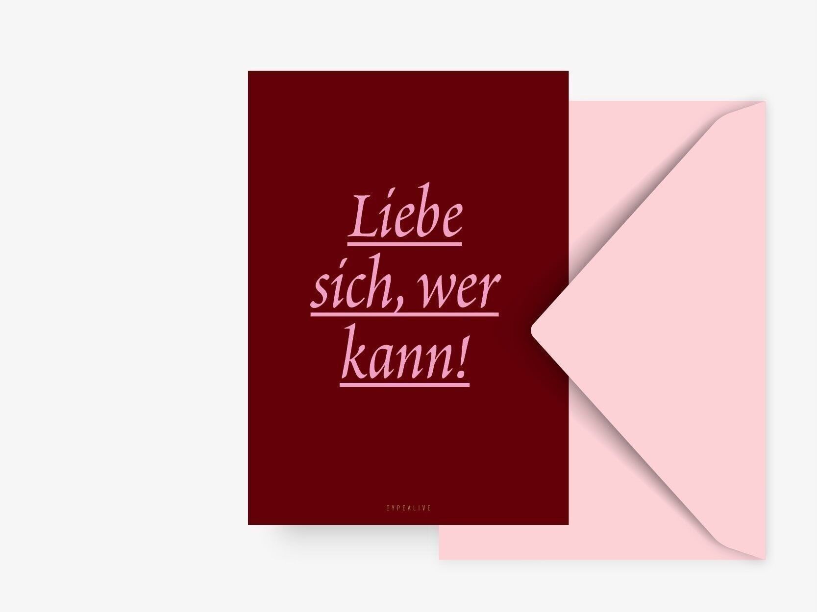 Postal / Quiérete quien pueda