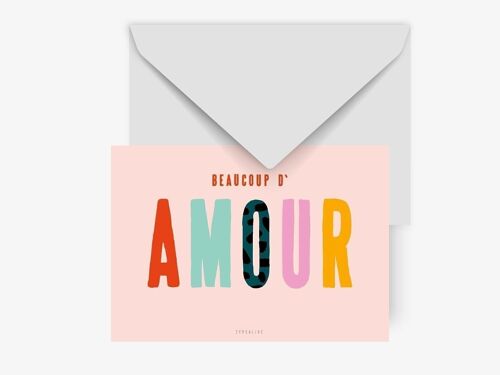Postkarte / Beaucoup D' Amour