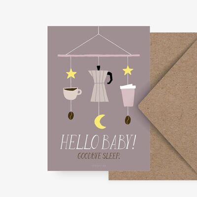 Postkarte / Hello Baby