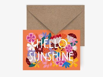 Carte postale / Bonjour fleuri 2