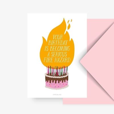 Cartolina / Pericolo di incendio