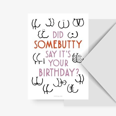 Postcard / Somebutty Birthday