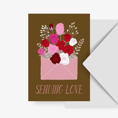 Carte postale / Envoi d'amour