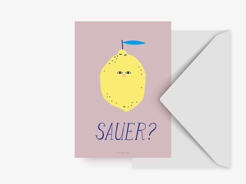 Postkarte / Sauer