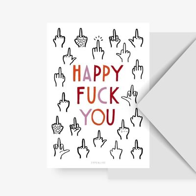 Carte postale / Happy F*ck You