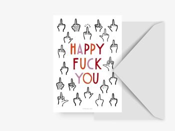 Carte postale / Happy F*ck You 1