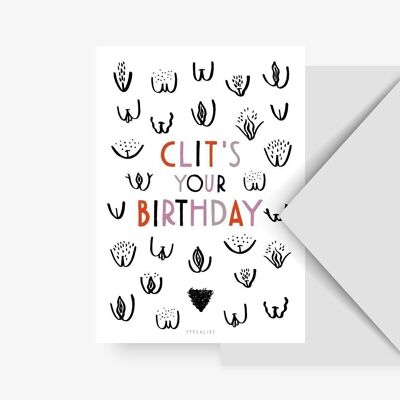 Cartolina / Clit Il tuo compleanno