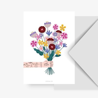 Carte postale / Bouquet de fleurs