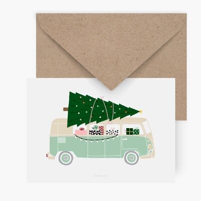 Postal / Conduciendo a casa por Navidad No. 4