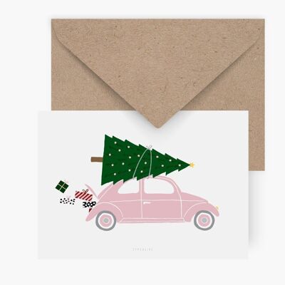 Postal / Conduciendo a casa por Navidad No. 2