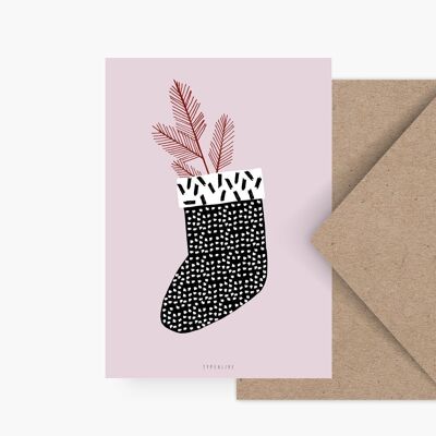 Postcard / Christmas Stocking No. 1