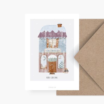 Postkarte / Winter Wonder Shops No. 6