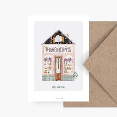 Postkarte / Winter Wonder Shops No. 5