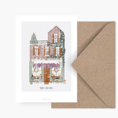 Postkarte / Winter Wonder Shops No. 4