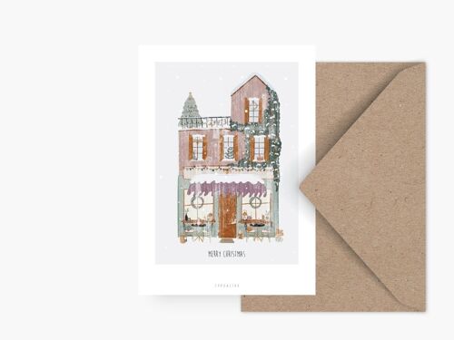 Postkarte / Winter Wonder Shops No. 4