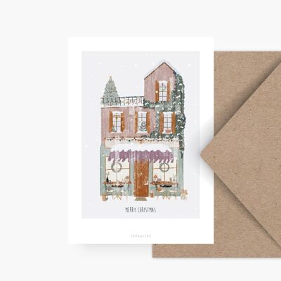 Postkarte / Winter Wonder Shops No. 4