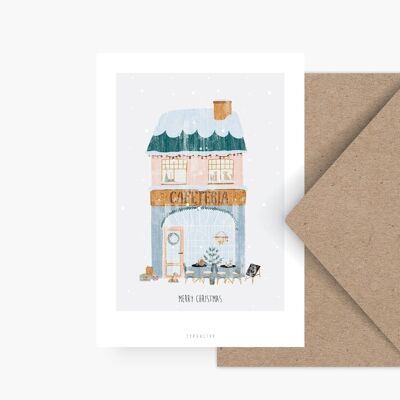 Postkarte / Winter Wonder Shops No. 1
