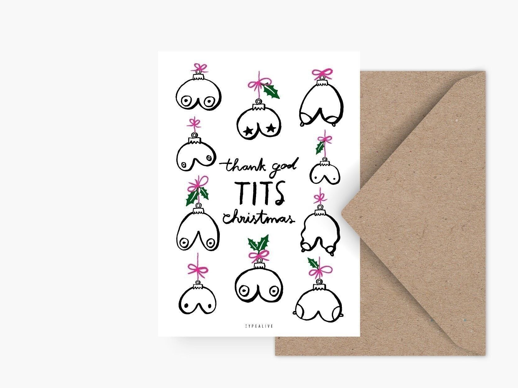 Postal / Tetas Navidad