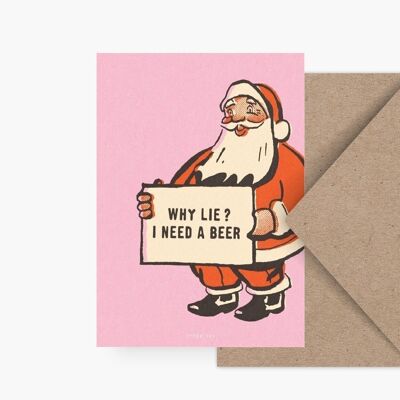 Postkarte / Retro Christmas No. 1