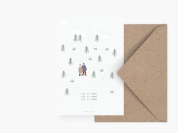 Carte postale / Qu'il neige 1