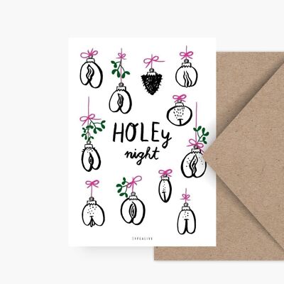 Postkarte / Holey Night