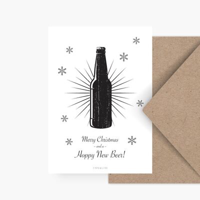 Postkarte / Happy New Beer