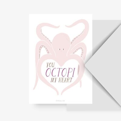 Postkarte / Octopi