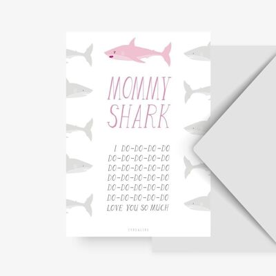 Postcard / Mommy Shark