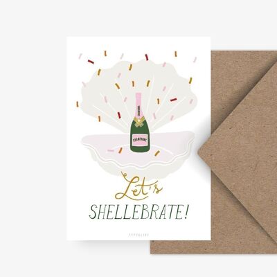 Postkarte / Lets Shellebrate