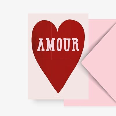 Postkarte / Amour