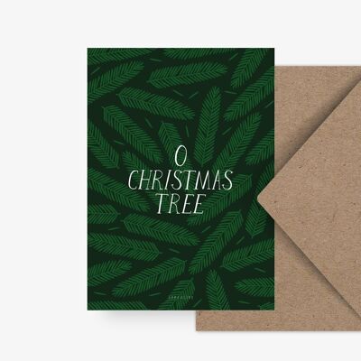 Postkarte / O Christmas Tree