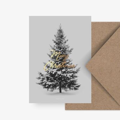 Carte postale / Joyeux Noël sapin
