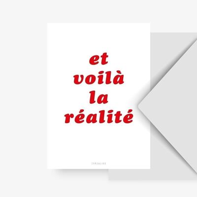 Postkarte / Réalité No. 3