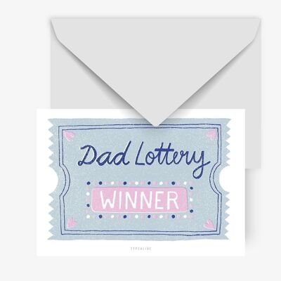 Postkarte / Dad Lottery