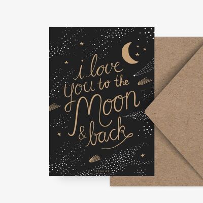 Postkarte / To The Moon