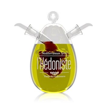 Bidon d'huile double, l'Hédoniste, 450 + 50 ml, verre 1