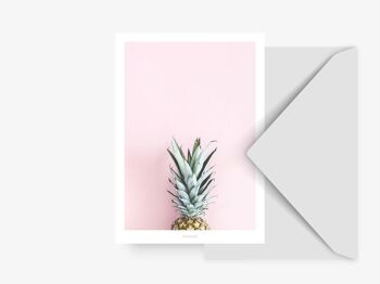 Carte postale / ananas pastel 1