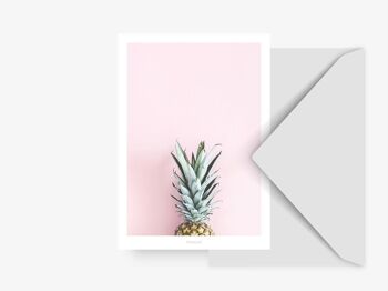 Carte postale / ananas pastel 2