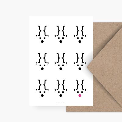 Postkarte / Nine Reindeers