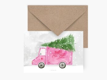 Carte postale / camion de Noël 2