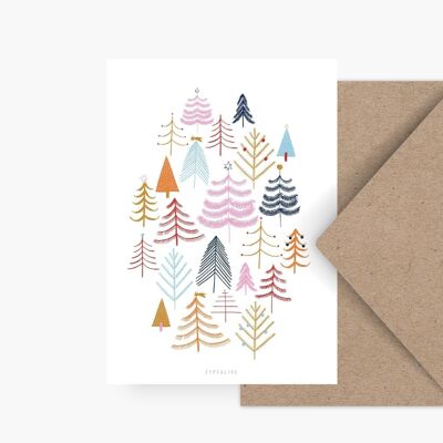 Postcard / Christmas Forest