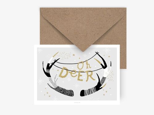 Postkarte / Oh Deer