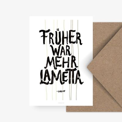 Postkarte / Mehr Lametta